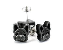 French Bulldog Earrings - Cutesy Frenchie - French Bulldog Face- Gift for French bulldog Owner ERG1