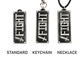 Undertale Mercy and Fight Keychain / Necklace - Deltarune Symbol - Spamton - Undertale Gift KY1