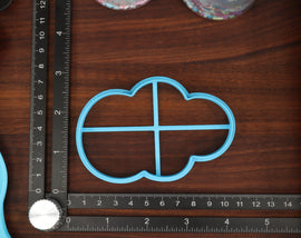 Forecasted Weather Cookie Cutters, Set 1 - Cloudy Overcast, Partly Cloudy, Rainy Skies, Sunny Weather, Thunder Storm Cutters