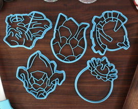 Tears of The Kingdom Items Cookie Cutters - Bomb Flower, Brightbloom Seed, Giant Brightbloom, Large Zonaite, Zonai Charge - LoZ Zelda