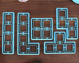 Tetromino Cookie Cutters - Long Tetromino, L-Tetromino, 4 Squares, S-Tetromino, T-Tetromino - Video Game Retro Icons Baking Gift