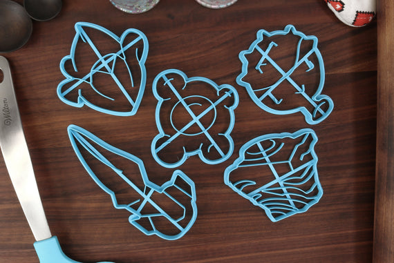 Tears of The Kingdom Abilities Cookie Cutters - ToTK Amber, Tears Brightbloom, ChuChu Jelly, Octo Balloon, Zonaite - LoZ Zelda