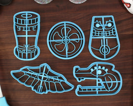 Zonai Devices Cookie Cutters - Zonai Battery, Zonai Fan, Zonai Flame Emitter, Zonai Stabilizer, Zonai Wing - LoZ Zelda