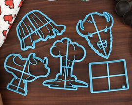 Wyoming Cookie Cutters - Wyoming State Outline, Bull Riding, Devil's Tower, Old Faithful, Buffalo - WY Gift Idea