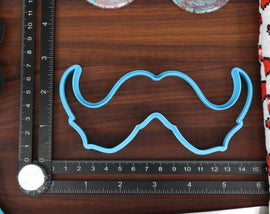 Moustache Cookie Cutters - English Stache, Horseshoe Stache, Hungarian Stache, Imperial Stache, Walrus Stache - Facial Hair Gifts