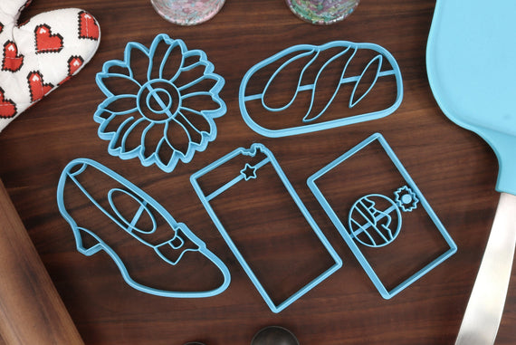Kansas Cookie Cutters - Bread Loaf, Kansas Flag, Kansas Outline, Ruby Slippers, Sunflower - KS Gift Idea
