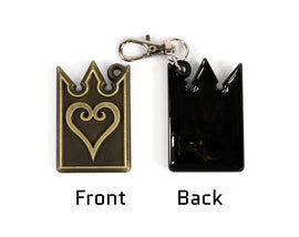 Kingdom Hearts Heart Card - Chain of Memories - Aged Metal Keychain/Necklace - Kingdom Hearts Gift | KY1