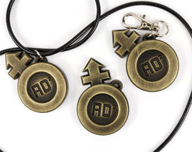 Brisket Symbol Keychain / Necklace - Brisket Cosplay - Androgyne Symbol KY1