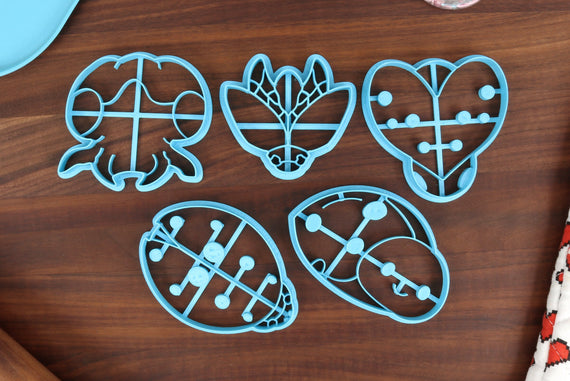 Lady Bug Cookie Cutters - Cute Lady Bug, Lady Bug Face, Flying Lady Bug, Heart Shaped Lady Bug - Lady Bugs Cookies - Springtime Gifts