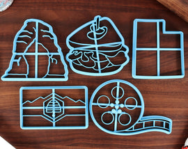 Utah State Cookie Cutters - Delicate Arch, Film Reel, Pastrami Burger, State Flag, Utah Outline - UT Gift Idea