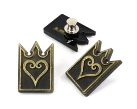 Kingdom Hearts Card - Chain of Memories - Heart Card - Aged Metal Pins - Kingdom Hearts Pin Gift - The Organization | SPN1
