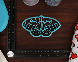 Moth Cookie Cutters Set 2 - Ailanthus Silkmoth, Atlas Moth, Cinnabar Moth, Io Moth, Lime Hawk - Moths Merch - Insect Gifts - Bug Presents