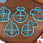 Mario Wonder Items Cookie Cutters - Drill Shroom, Elephant Fruit, Royal Seed, Wonder Flower, Wonder Seed - Super Mario Bros / Wonder Gift