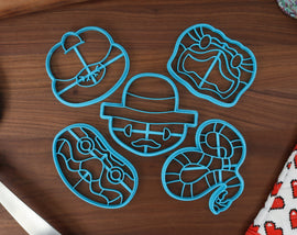 Hognose Snakes Cookie Cutters - Gentleman Hognose, Hognose Face, Shy Hognose, Smiling Hognose, Western Hognose - Reptile Owners
