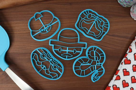 Hognose Snakes Cookie Cutters - Gentleman Hognose, Hognose Face, Shy Hognose, Smiling Hognose, Western Hognose - Reptile Owners