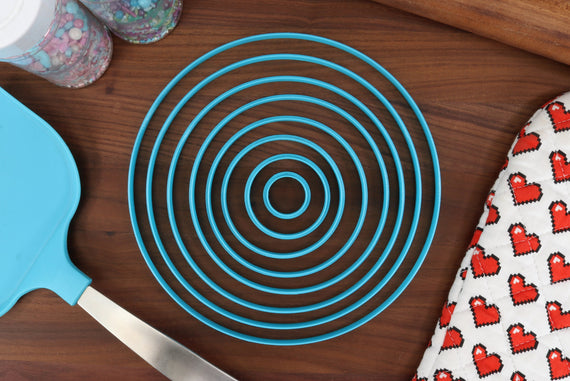 XL Circle Cookie Cutters - 8in Through 1in - Concentric Cutter - All Sizes included - Decorative Fondant Cakes & Cookie Towers