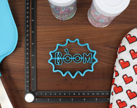 Comic Sounds Cookie Cutters - Boom, Crash, Pow, Splash, Zap - Comic Sound Effects - Onomatopoeia Cutter - Effect Words & Dramatic Text