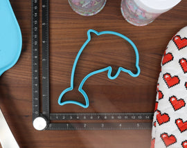 Bottlenose Dolphins Cookie Cutters - Bottlenose Dancing, Bottlenose Face, Bottlenose Outline, Dolphin with Ball, Detailed Bottlenose Cutter