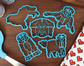 Bernese Mountain Dog Cookie Cutters - Bernese Face, Bernese Outline, Detailed Bernese, Laying Bernese, Sitting Bernese - Mountain Dogs