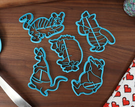 Winnie The Pooh Cookie Cutters - Eeyore, Kanga, Piglet, Pooh Bear, Tigger - Bedtime Stories & Classics - Pooh Bear