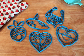 Legend of Zelda Cookie Cutters - Heart Container, Ocarina, Fused Shadow, Deku Mask - Breath of the Wild / Nintendo Gift - LootCaveCo
