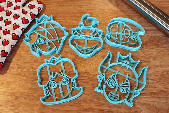 Mario Odyssey Cookie Cutters - Bowsette, Rosalina, Daisy, Shygal, Bowser Jr - Super Mario Bros / Nintendo Gift - LootCaveCo