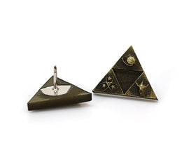 Zelda Pin *Triforce Spiritual Stone* Legend of Zelda Breath of the Wild - Zelda Jewelry / Zelda Gift - LootCaveCo
